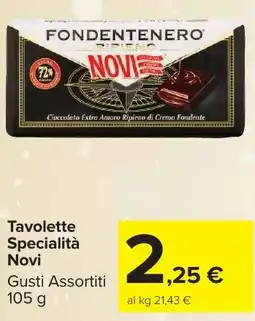 Carrefour Market Tavolette Specialità Novi offerta