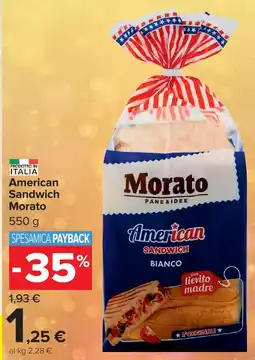 Carrefour Market American Sandwich Morato offerta
