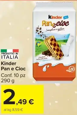 Carrefour Market Kinder Pan e Cioc offerta