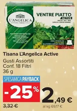 Carrefour Market Tisana L'Angelica Active offerta