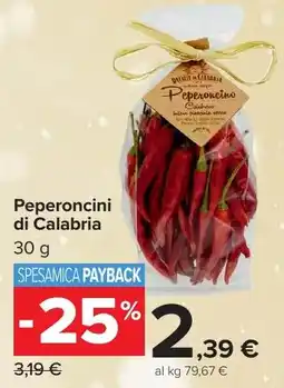 Carrefour Market Peperoncino di Calabria offerta