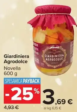 Carrefour Market Giardiniera Agrodolce Novella offerta
