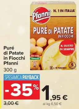 Carrefour Market Puré di Patate in Fiocchi Pfanni offerta