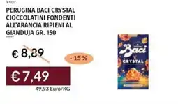 Prezzemolo e Vitale Perugina baci crystal cioccolatini fondenti all'arancia ripieni al gianduja offerta