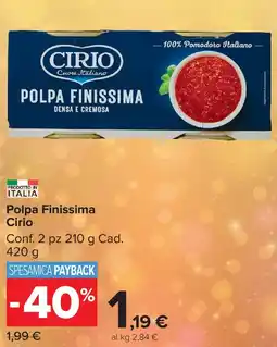 Carrefour Market Polpa Finissima Cirio offerta