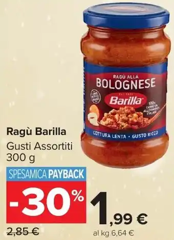 Carrefour Market Ragù Barilla offerta