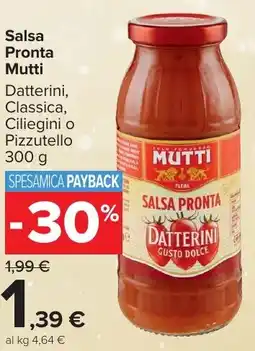 Carrefour Market Salsa Pronta Mutti offerta