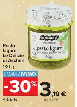 Carrefour Market Pesto Ligure Le Delizie di Ascheri offerta