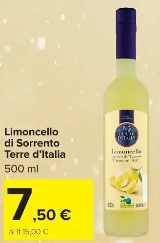 Carrefour Market Limoncello di Sorrento Terre d'Italia offerta
