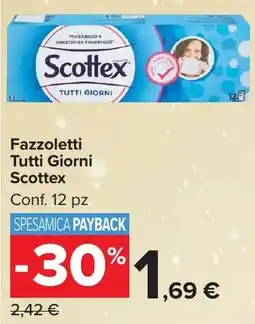 Carrefour Market Fazzoletti Tutti Giorni Scottex offerta