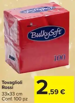 Carrefour Market Tovaglioli Rossi offerta