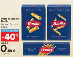 Carrefour Market Pasta di Semola Barilla offerta