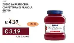 Prezzemolo e Vitale Zuegg la pasticcera confettura di fragola offerta