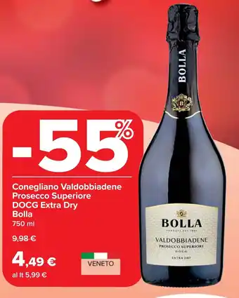 Conegliano Valdobbiadene Prosecco Superiore DOCG Extra Dry Bolla