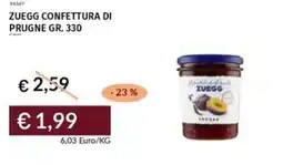 Prezzemolo e Vitale Zuegg confettura di prugne offerta