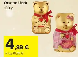 Carrefour Orsetto Lindt offerta
