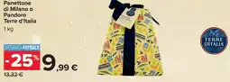 Carrefour Panettone di Milano o Pandoro Terre d'Italia offerta