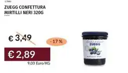 Prezzemolo e Vitale Zuegg confettura mirtilli neri offerta