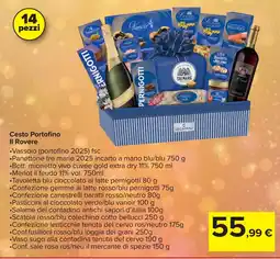 Carrefour Cesto Portofino II Rovere offerta