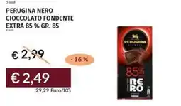 Prezzemolo e Vitale Perugina nero cioccolato fondente extra 85 % offerta