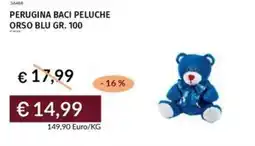 Prezzemolo e Vitale Perugina baci peluche orso blu offerta