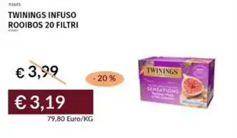 Prezzemolo e Vitale Twinings infuso rooibos 20 filtri offerta