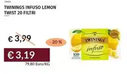 Prezzemolo e Vitale Twinings infuso lemon twist 20 filtri offerta
