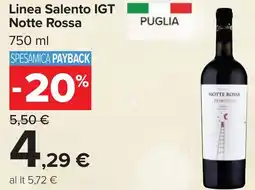 Carrefour Linea Salento IGT Notte Rossa offerta