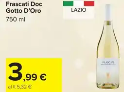Carrefour Frascati Doc Gotto D'Oro offerta