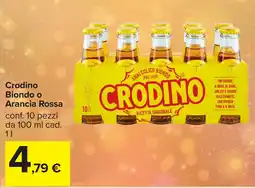 Carrefour Crodino Biondo o Arancia Rossa offerta