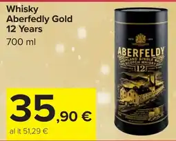 Carrefour Whisky Aberfedly Gold 12 Years offerta