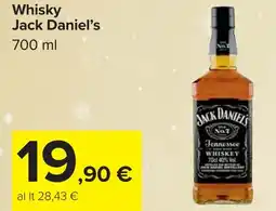 Carrefour Whisky Jack Daniel's offerta
