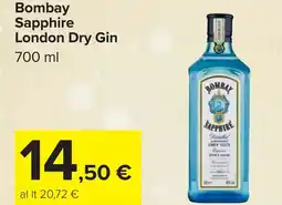 Carrefour Bombay Sapphire London Dry Gin offerta
