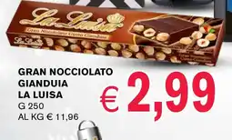 èccoMI Gran nocciolato gianduia LA LUISA offerta