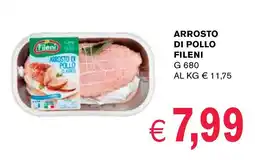 èccoMI Arrosto di pollo FILENI offerta