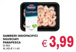 èccoMI Gamberi indopacifici sgusciati PANAPESCA offerta