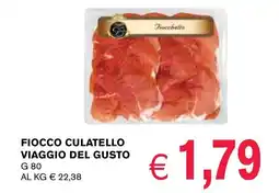 èccoMI Fiocco culatello viaggio del gusto offerta