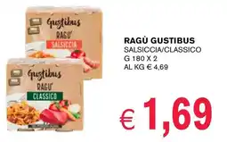 èccoMI Ragù gustibus salsiccia/classico offerta