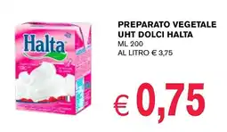 èccoMI Preparato vegetale uht dolci HALTA offerta