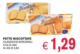 èccoMI Fette biscottate classiche/integrali offerta