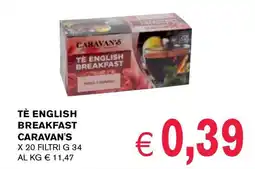 èccoMI Tè english breakfast CARAVAN'S offerta