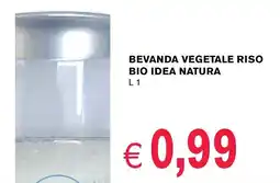 èccoMI Bevanda vegetale riso bio IDEA NATURA offerta