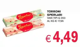 èccoMI Torroni SPERLARI offerta
