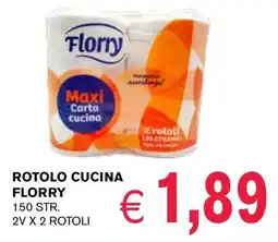 èccoMI Rotolo cucina FLORRY offerta