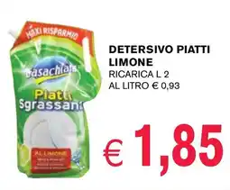 èccoMI Detersivo piatti limone ricarica offerta