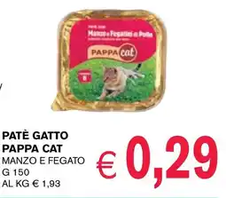èccoMI Patè gatto PAPPA CAT offerta
