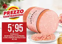 Vantaggio Cash&Carry Fiorucci mortadella suprema con e senza pistacchio offerta