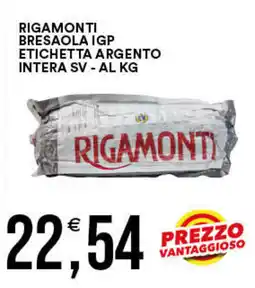 Vantaggio Cash&Carry Rigamonti bresaola igp etichetta argento intera sv offerta