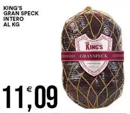 Vantaggio Cash&Carry King's gran speck intero offerta