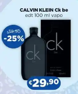Acqua & Sapone CALVIN KLEIN Ck be edt vapo offerta